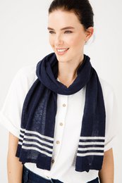 Navy Scalf Navy-Acru