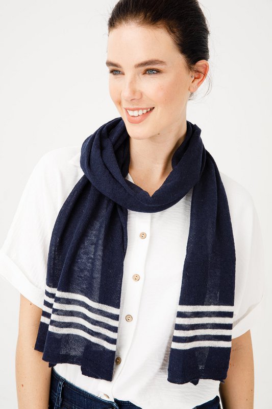 Navy Scalf Navy-Acru