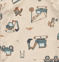 Body Langarm - 2x2 canalé beige