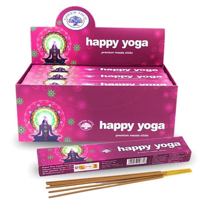 Green Tree Happy Yoga Incenso Masala Naturale 15 gr