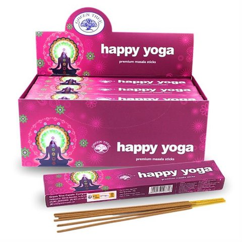 Green Tree Happy Yoga Natural Masala Incense 15 gr