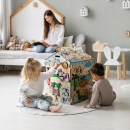 Busyboard Spielhaus DINO mit Beleuchtung