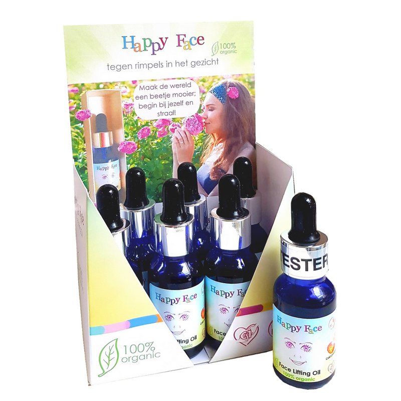 HAPPY FACE - przeciwzmarszczkowy olejek liftingujący do twarzy 100% organiczny olej z pestek opuncji figowej
