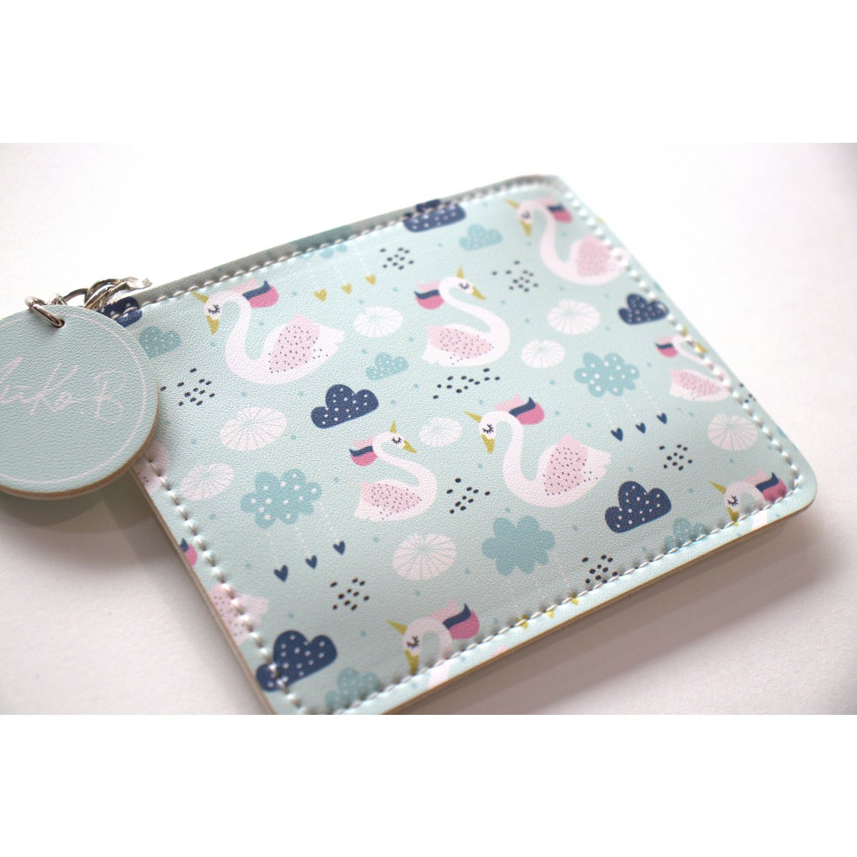 Carlie coin purse - Swans