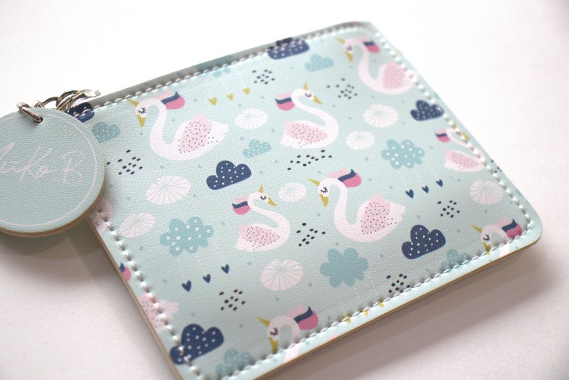Carlie coin purse - Swans