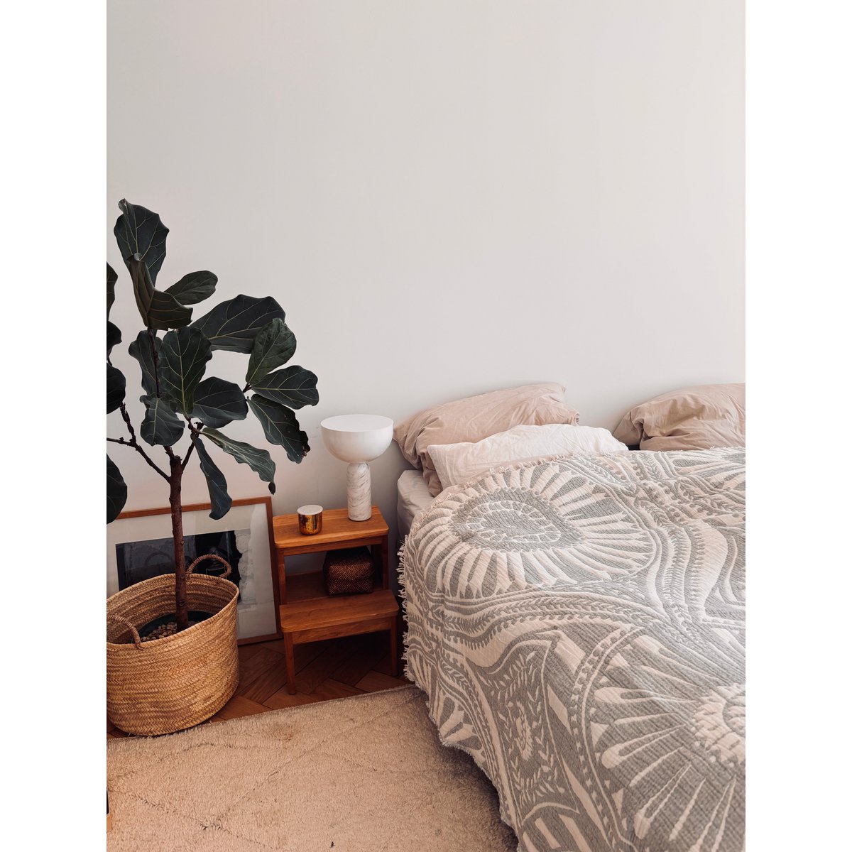ROLIG Muslin Decke - Hellgrau - 2,20 x 2,30 m