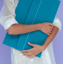Kunsttasche - Benzin x Eisblau