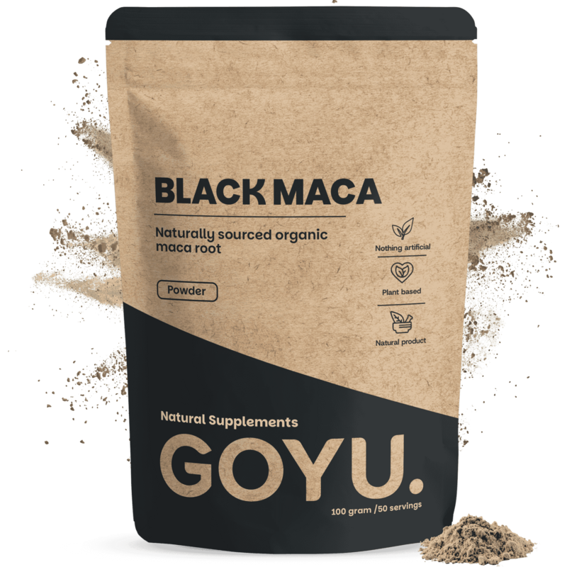 Sort Maca pulver økologisk - 100 gram