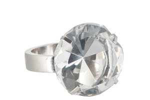 J-Line Napkin Ring Wedding Ring Trans/Silver