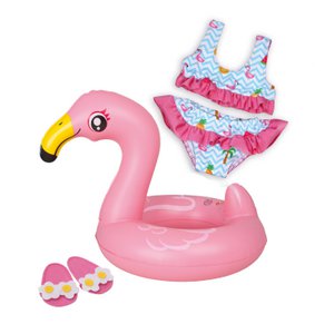 Doll swim set "Flamingo Ella", Gr. 35-45 cm