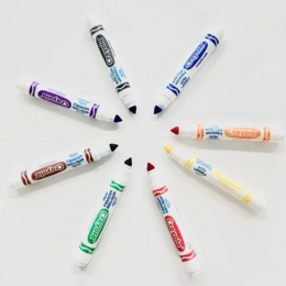  Set of 8 washable markers in classic colors for arts and crafts projects. Includes a variety of vibrant hues for creative expression.