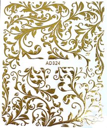 Gold pattern stickers