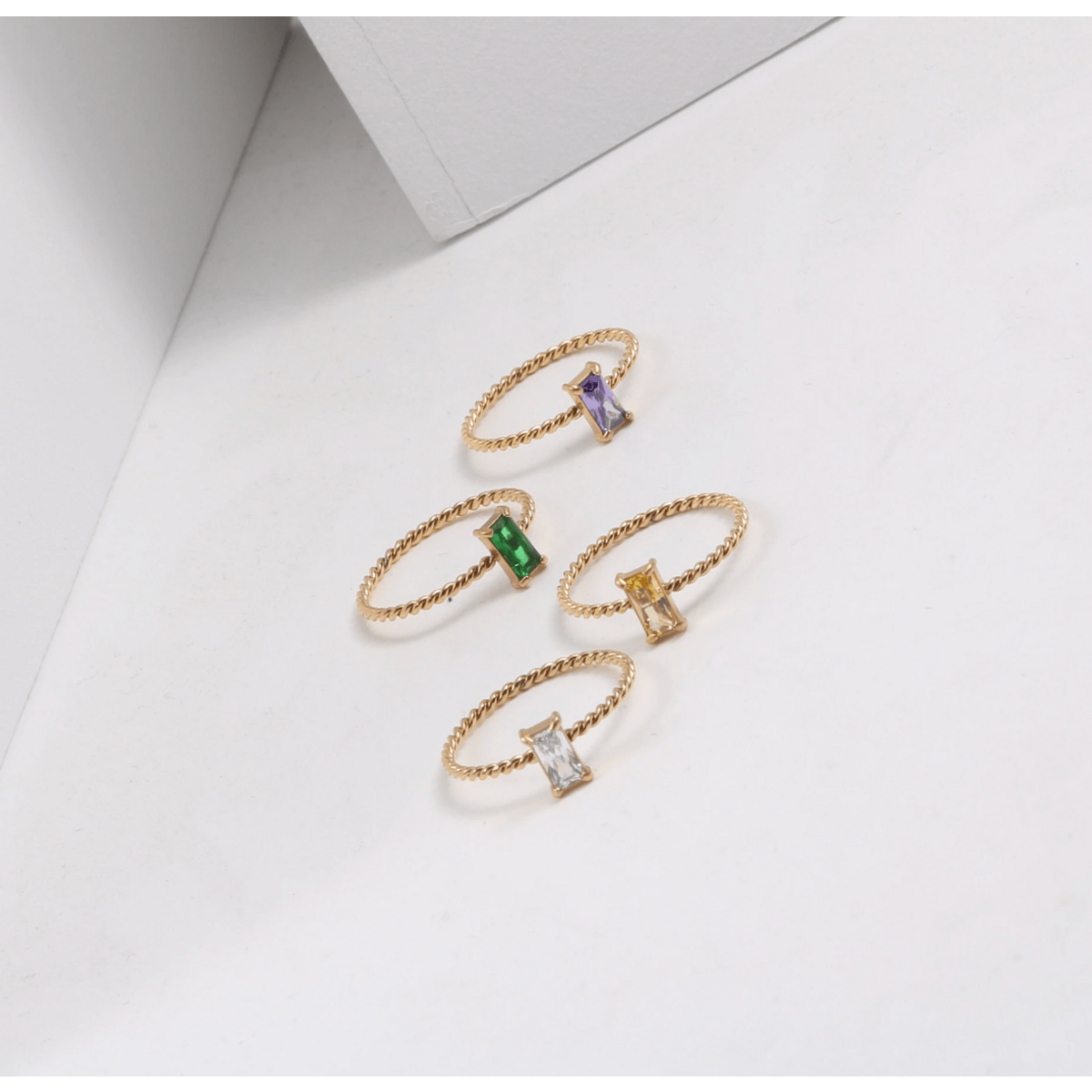 Corse - Dainty Zirconia flettede stableringe