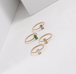 Corse - Dainty Zirconia flettede stableringe
