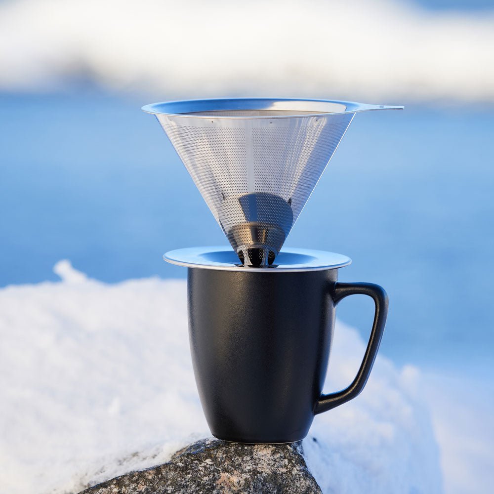 Kaffemaskine i rustfrit stål | Nul spild