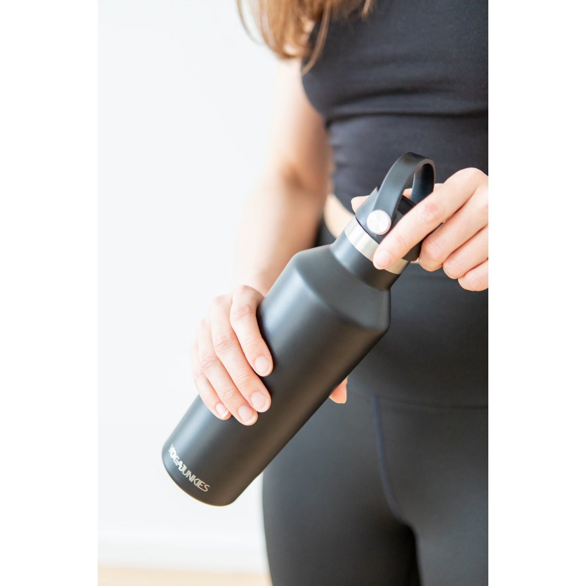 Edelstahl-Wasserflasche mit Sportverschluss