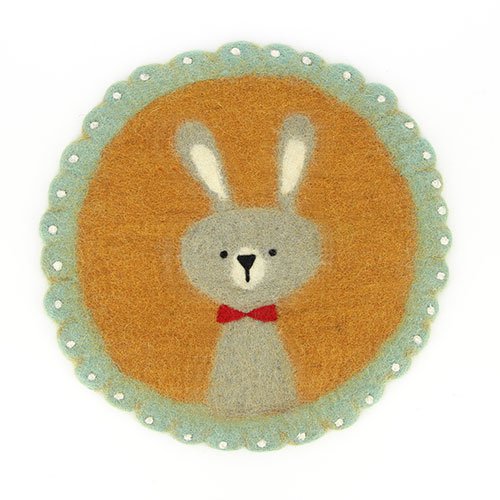Placemat / zitkussen HERR BUNNY, vilt
