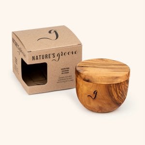 Luxurious handmade olive wood shaving - 10 cm in diameter