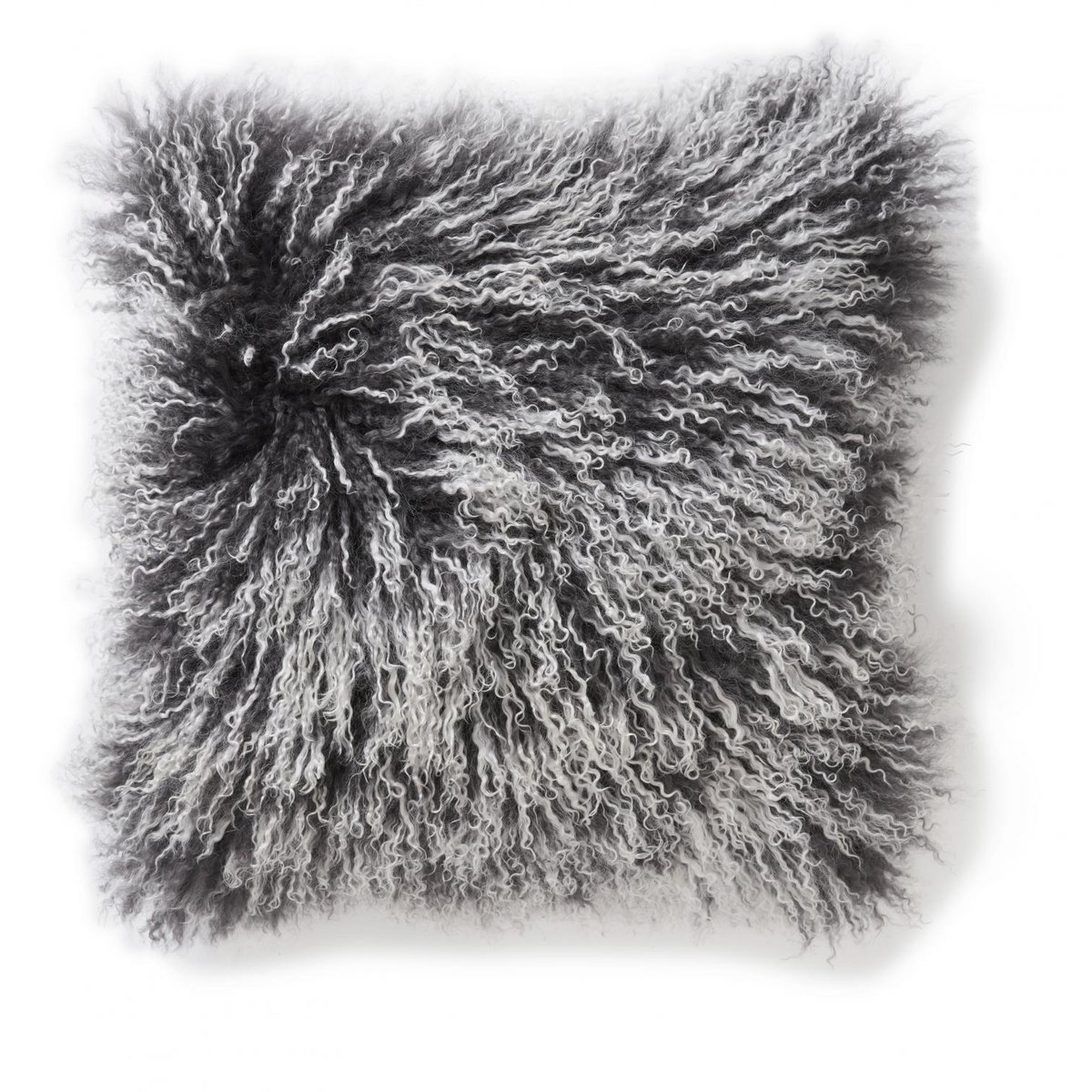 Shansi cushion cover sheepskin_Grey Snowtop