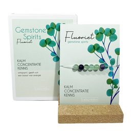 Gemstone Spirits Fluorite - a calming, concentrating crystal with a vibrant green color and unique shape. Ideal for meditation and spiritual practices.