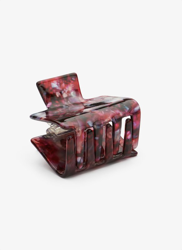 Hair clip Holly dark purple/red