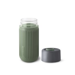 Black+Blum Travel Cup Glass - Reisbeker glas - 0.34Ltr - Grijs/
