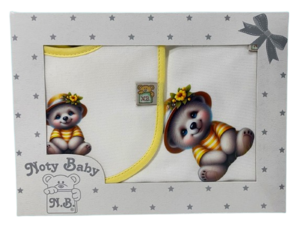 Conjunto de fralda de passeio e babete para bebé