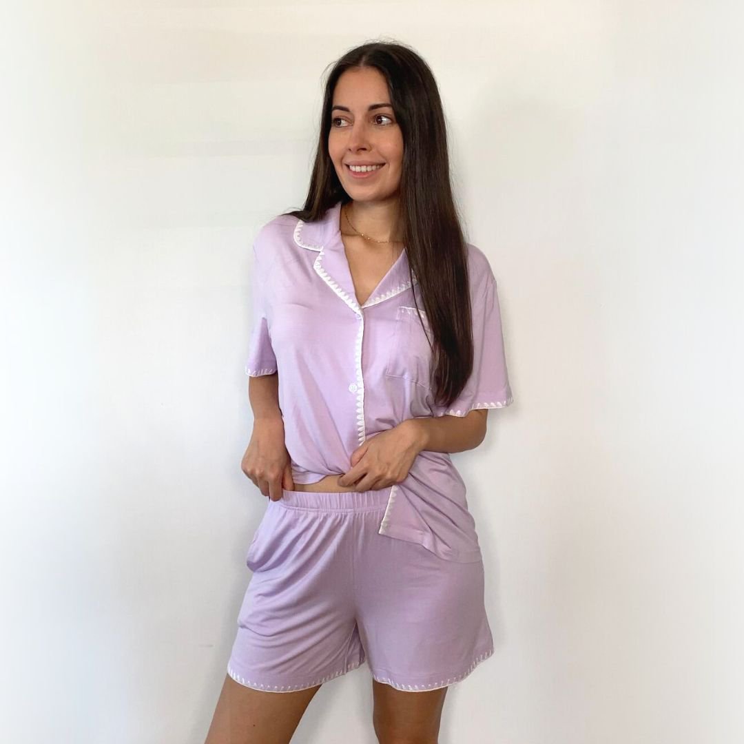 Gala Tencel Modal Short Pyjama Set - Lilac
