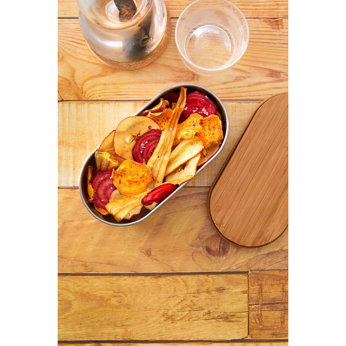 NERO + BLUM Portapranzo Bento Inox | Emillabile | 2x500ml | Gris