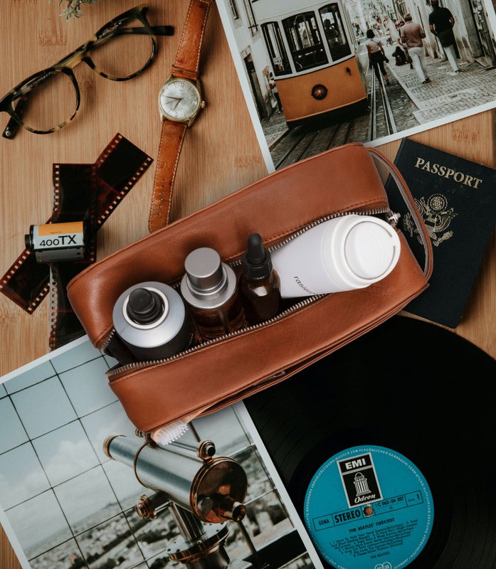 Kulturtasche ATLAS Cognac