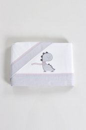 Dinosaur Flannel Embroidered Baby Sheets Set