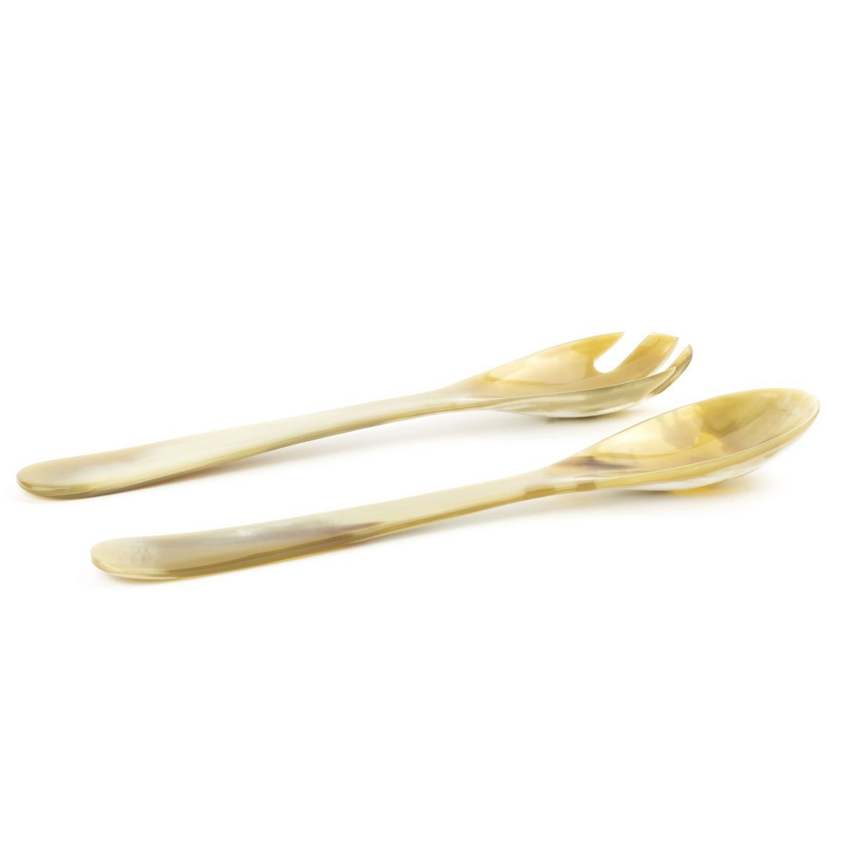 Couverts en corne blonde