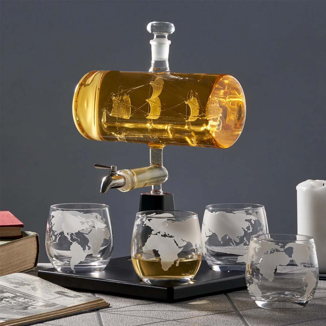 Whisky Decanter Set Schip