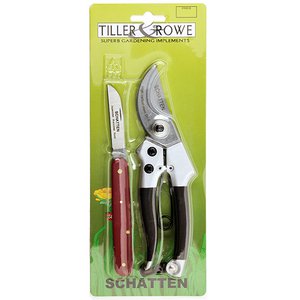 Florist set, scissors & knife, in a sliding blister
