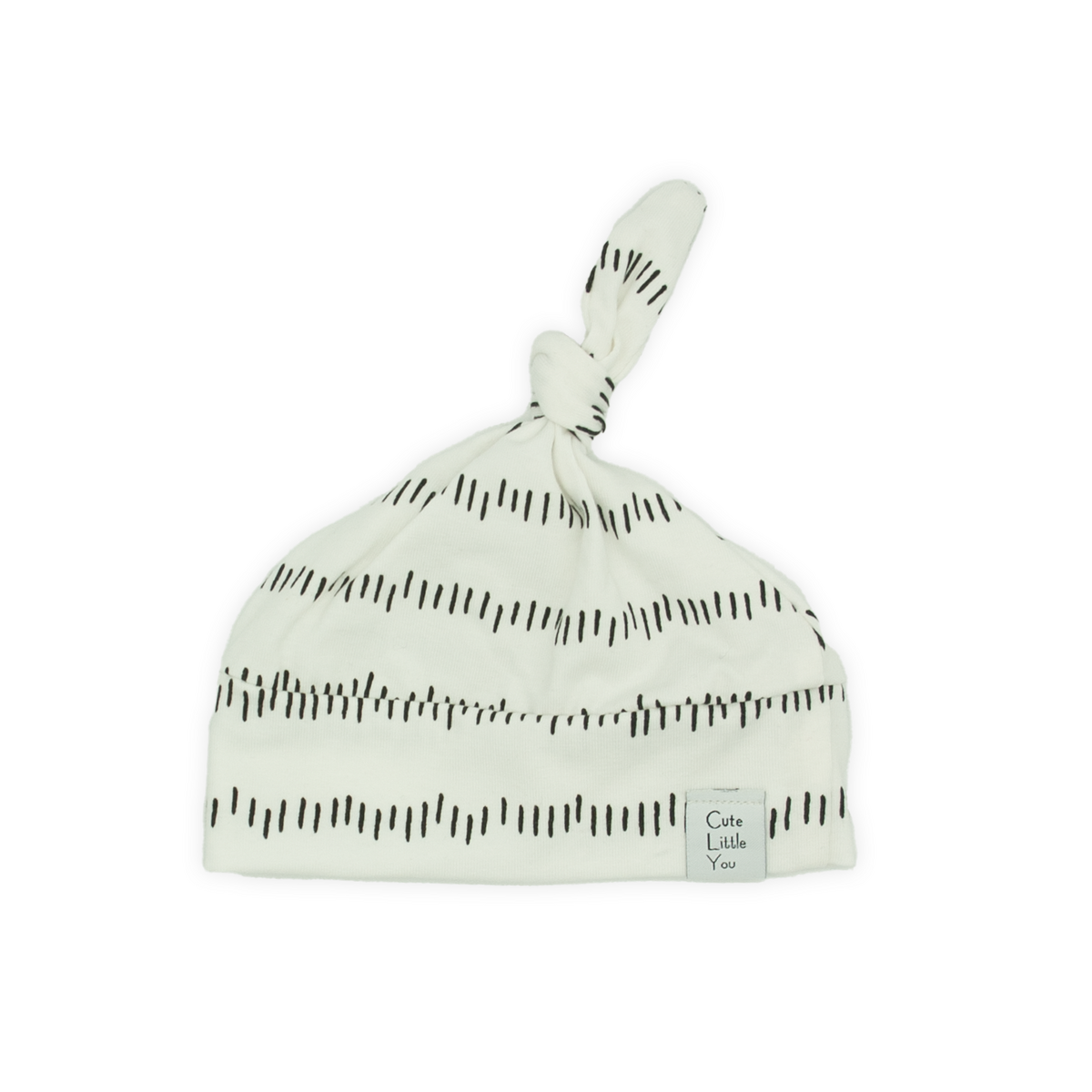 Beanie | Irregular stripes | Ecru