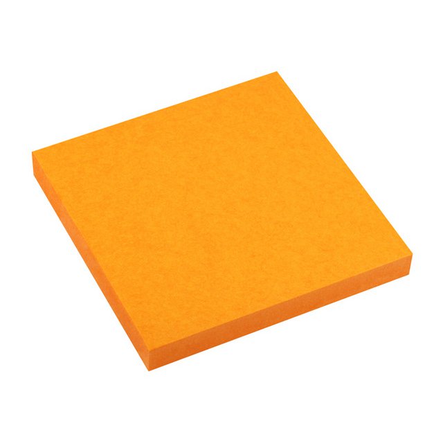 Info notes 75x75mm fel oranje 80 blad