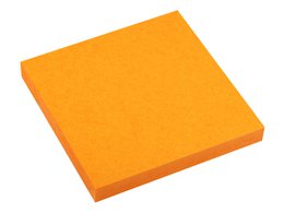 Info notes 75x75mm fel oranje 80 blad