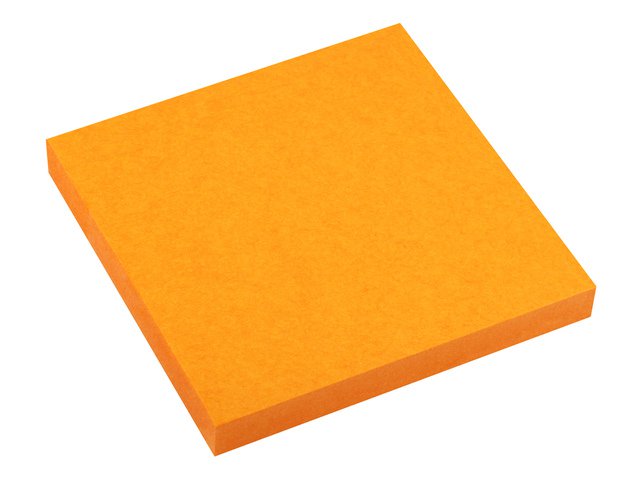 Info notes 75x75mm fel oranje 80 blad