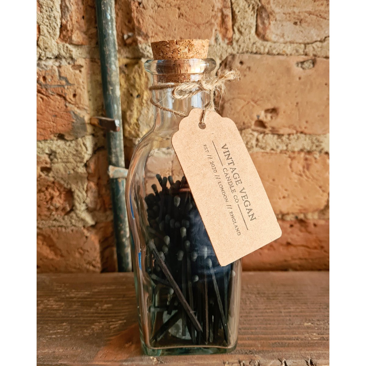 150 Black Candle Matches In a Bottle