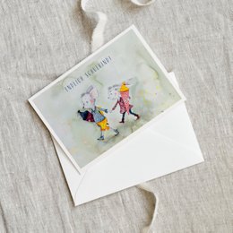 Wenskaart · Eindelijk schoolkind
