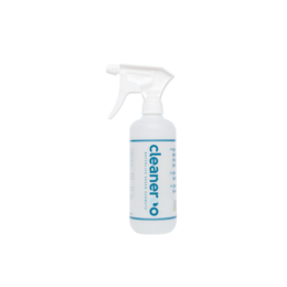 A 500 ml surface cleaner spray bottle with a blue and white label.