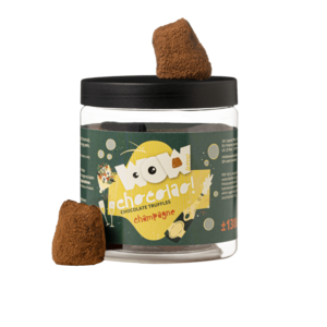 Champagne Moederdag Truffels Geschenkpot 130g | Luxe chocoladecadeau