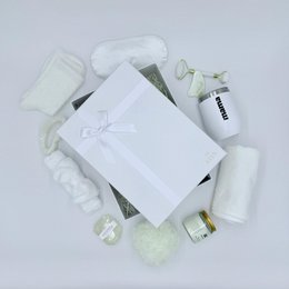Women's gift box white - elegant wellness & beauty gift box
