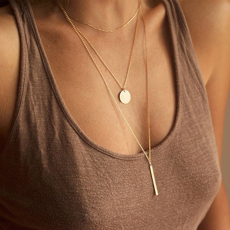 Collar de varias vueltas chapado en oro "AMSTERDAM"