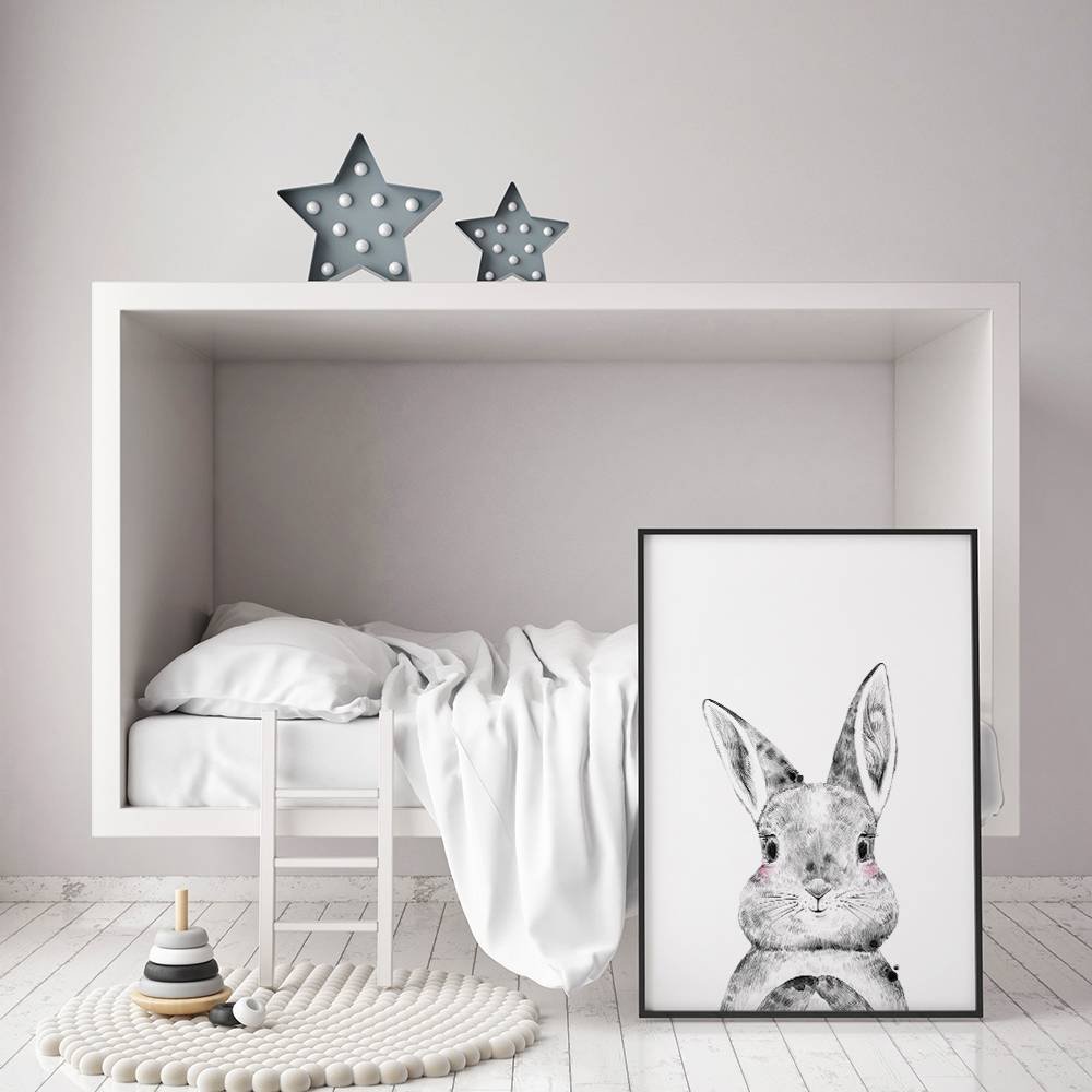 Rabbit Children's room poster