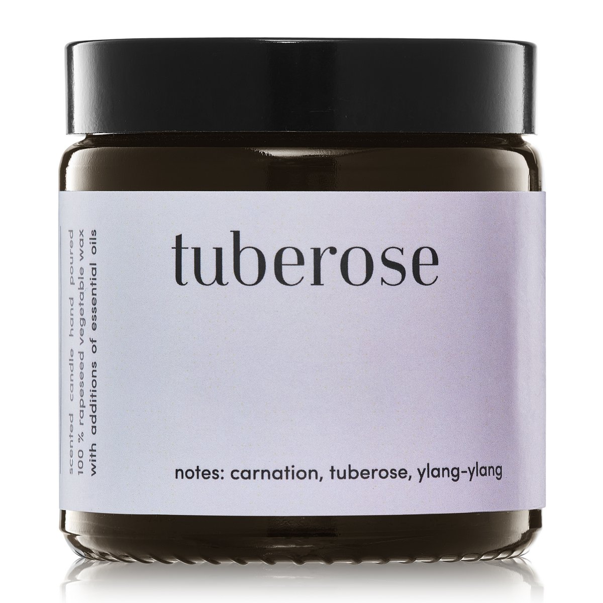 Duftkerze „Tuberose“, 100 % natürliches Rapswachs, 120 g