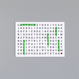 Cartolina di polpa di legno Ted compleanno