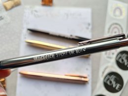 Metallic Ballpoint Pen "Happy"