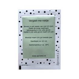 Bag of flower seeds - forget me nots - Thank you, have a great school year