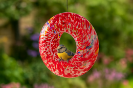 Mangeoire à Oiseaux Suspendue - Rouge
